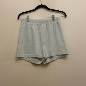 TNA Aritzia Light Sage Towel Terry Perfect Cloth Towel Shorts Sz S Comfy